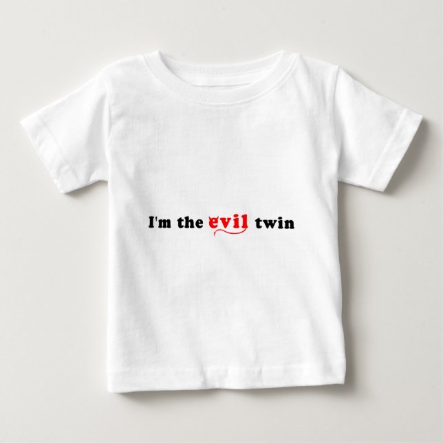T-shirt Eu sou o Mau Twin (Frente)