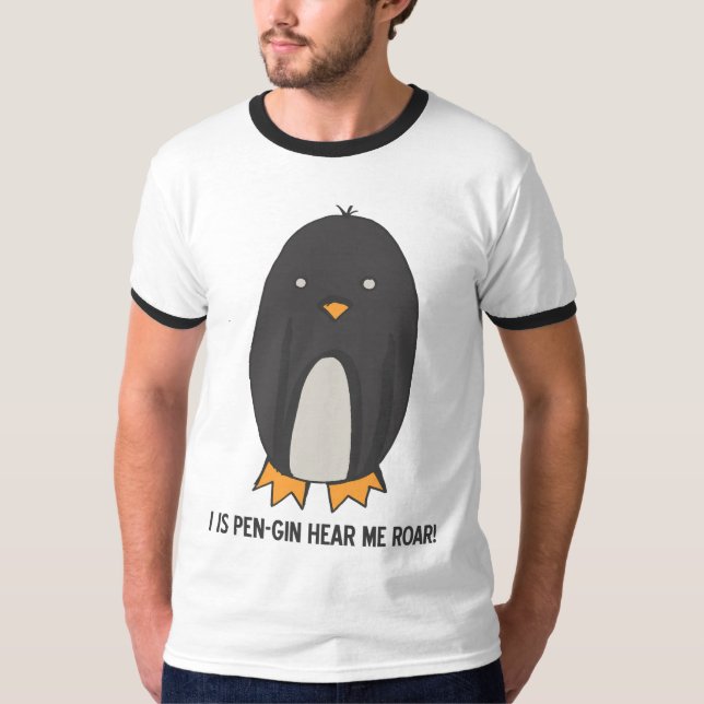 T-SHIRT EU SOU PENGIN OUÇO-ME RUJIR! (Frente)