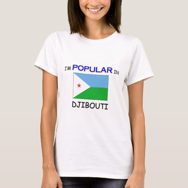 T-shirt Eu sou popular em DJIBOUTI (Frente)