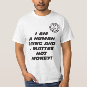 T-shirt Eu sou ser do ser humano e eu importo não