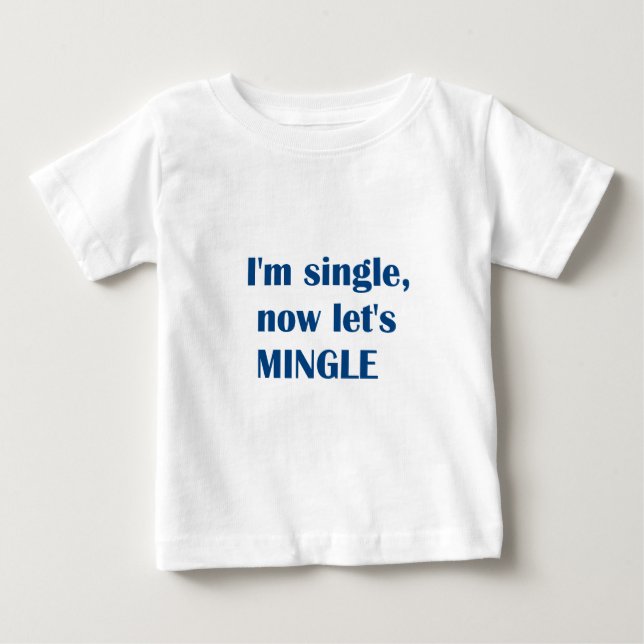 T-shirt Eu sou solteiro DEIXO AGORA E.U. MISTURO! (Frente)