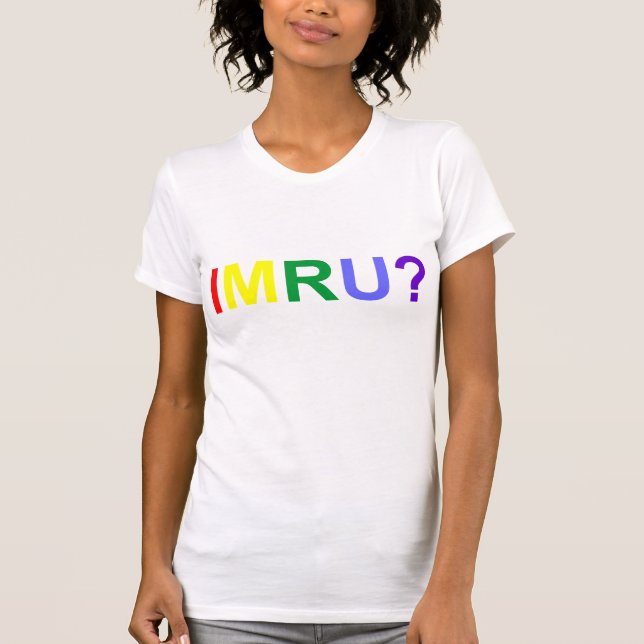 T-shirt Eu sou sou você orgulho do arco-íris de IMRU (Frente)
