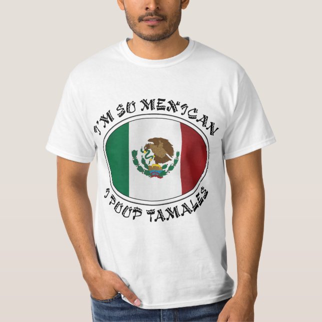 T-shirt Eu sou tamales tão mexicanos do tombadilho de I (Frente)