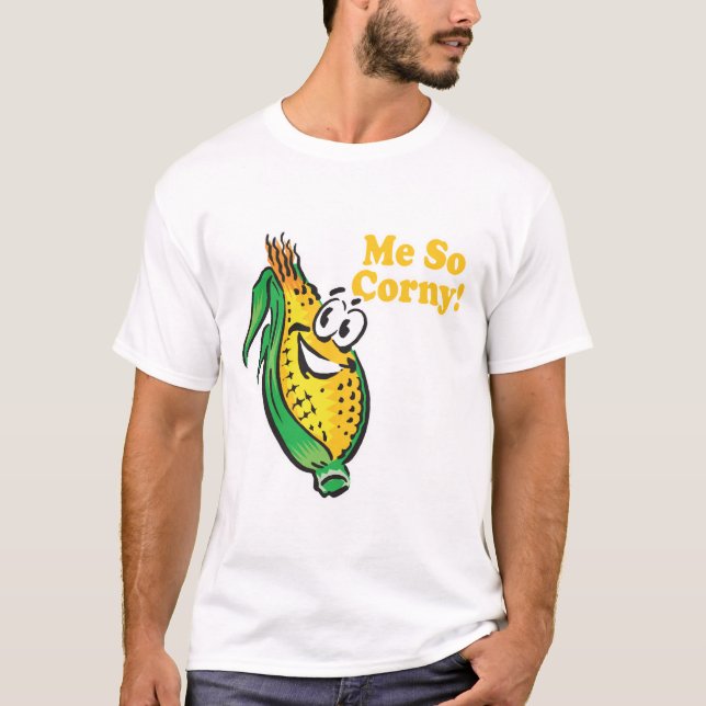 T-shirt Eu sou tão brega  espiga de milho (Frente)