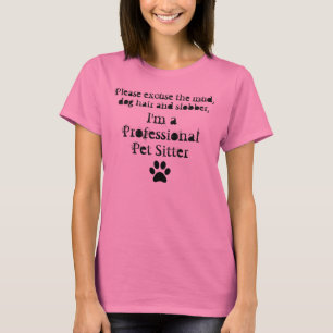 T-shirt "Eu sou tshirt de um baby-sitter do animal de