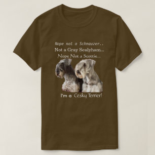 T-shirt Eu sou um Cesky Terrier