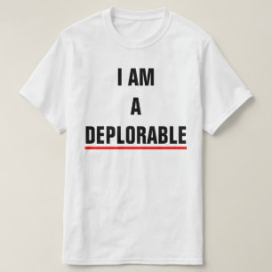 T-SHIRT EU SOU UM DEPLORÁVEL