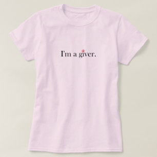 T-shirt Eu sou um doador