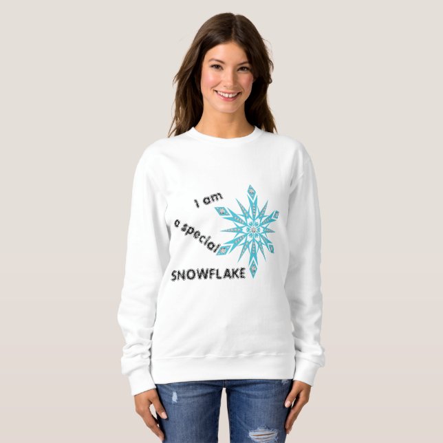 T-shirt Eu sou um FLOCO DE NEVE especial (Frente Completa)