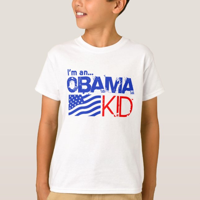 T-shirt Eu sou um miúdo de Obama (Frente)