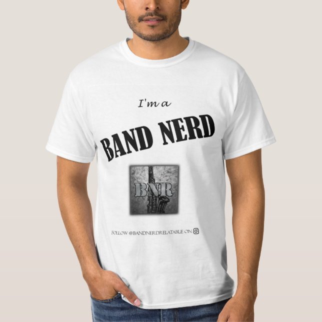 T-shirt Eu sou um nerd da banda (Frente)