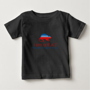 T-shirt Eu sou um R.A.T. Republicano Contra Trump