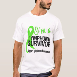 T-shirt Eu sou um sobrevivente do linfoma