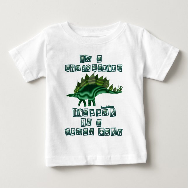 T-shirt Eu sou um Stegosaurus (Frente)