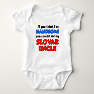 T-shirt Eu Sou Um Tio Eslovaco Bonito