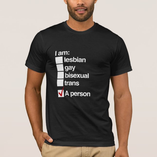 T-shirt Eu sou uma pessoa LGBT (Frente)