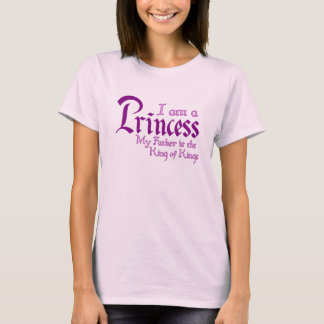 T-shirt Eu sou uma princesa rei dos reis