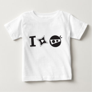 T-shirt Eu Star o T do bebê de Ninja