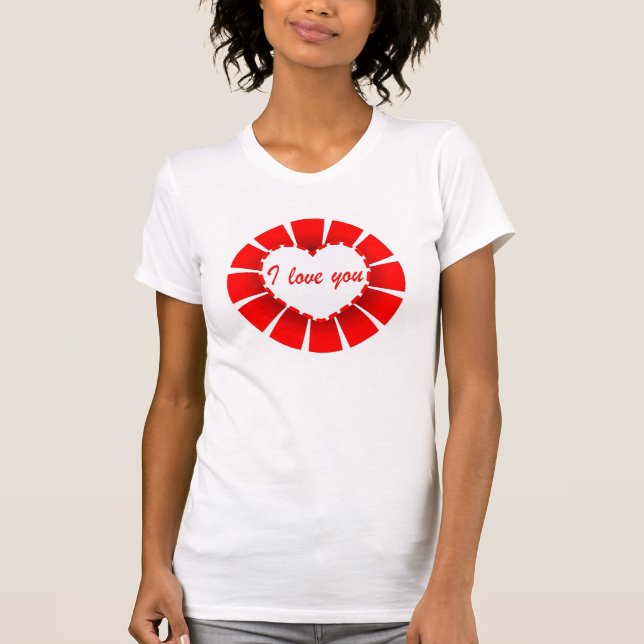 T-shirt Eu te amo (Frente)