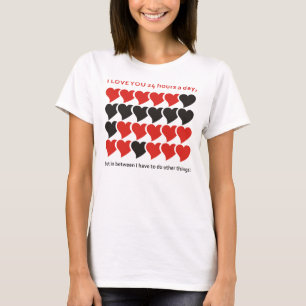T-shirt EU TE AMO 24 horas por dia