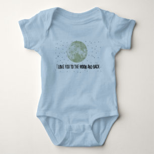 T-shirt Eu te amo na lua e de volta
