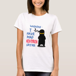 T-shirt Eu tenho habilidades kickboxing americanas loucas