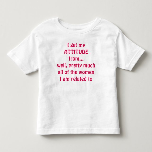 T-SHIRT EU TENHO MINHA ATITUDE DE... JERSEY (Frente)