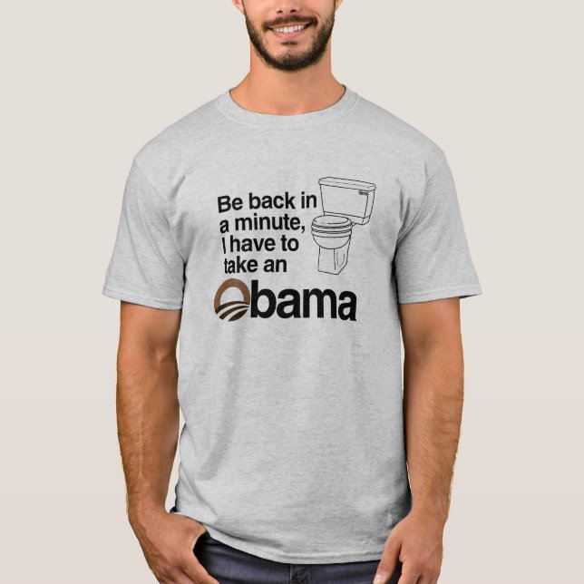 T-SHIRT EU TENHO QUE TOMAR UM OBAMA (Frente)