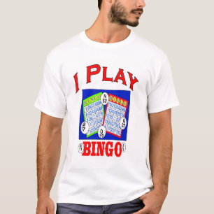 T-shirt Eu toco logotipo do Bingo
