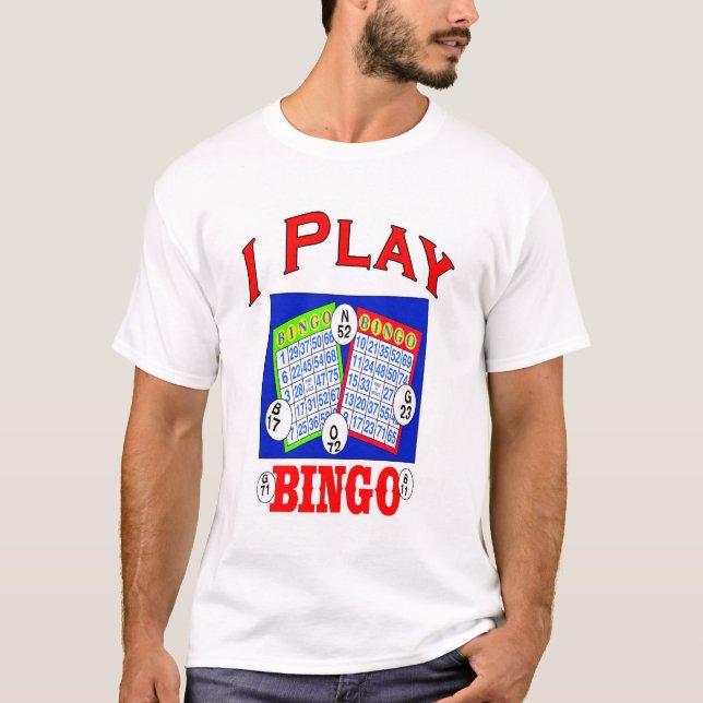 T-shirt Eu toco logotipo do Bingo (Frente)