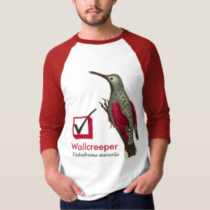 T-shirt Eu vi a caixa de verificação de Wallcreeper para o
