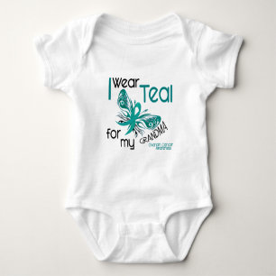 T-shirt Eu visto a cerceta para meu câncer de ovário da