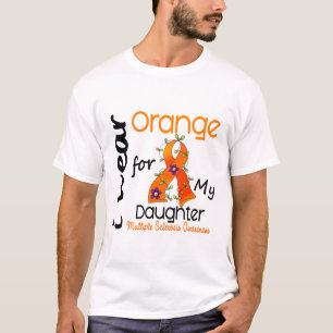 T-shirt Eu visto a esclerose múltipla do MS da filha da