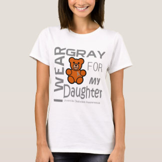 T-shirt Eu visto cinzas para meu diabetes juvenil Awar da