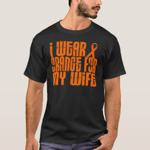 T-shirt Eu Visto Laranja Para A Minha Esposa 16