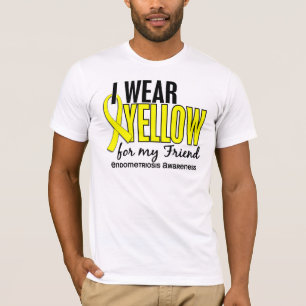 T-shirt Eu visto o amarelo para minha endometriose do