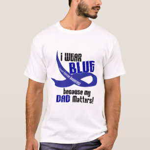 T-shirt Eu visto o azul para minha CONSCIÊNCIA do CANCRO