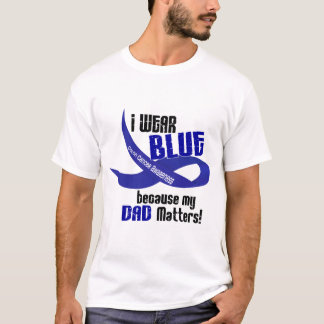 T-shirt Eu visto o azul para minha CONSCIÊNCIA do CANCRO