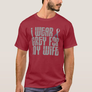 T-shirt Eu visto o cinza para minha esposa 16