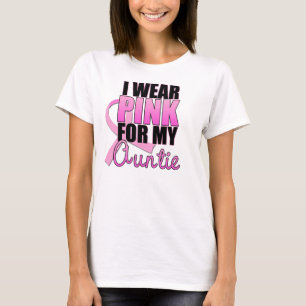 T-shirt Eu visto o rosa para meu Auntie