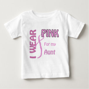 T-shirt Eu visto o rosa para minha tia