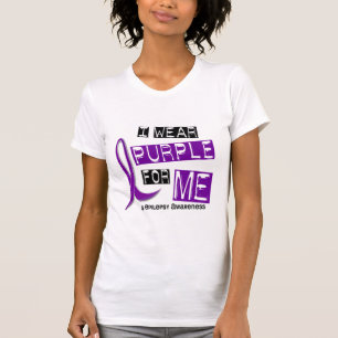 T-shirt Eu visto o roxo para mim a epilepsia 37