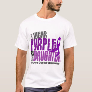 T-shirt Eu visto o roxo para minha doença de Crohn da