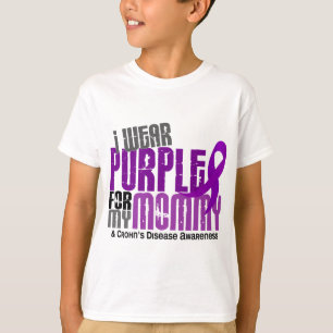 T-shirt Eu visto o roxo para minha doença de Crohn das