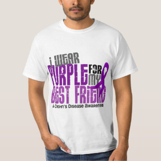 T-shirt Eu visto o roxo para minha doença de Crohn do