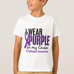 T-shirt Eu visto o roxo para minha epilepsia do primo 10