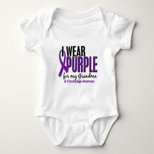 T-shirt Eu visto o roxo para minha fibromialgia da avó 10
