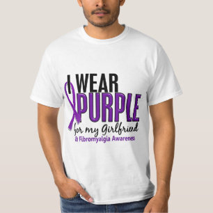 T-shirt Eu visto o roxo para minha fibromialgia do