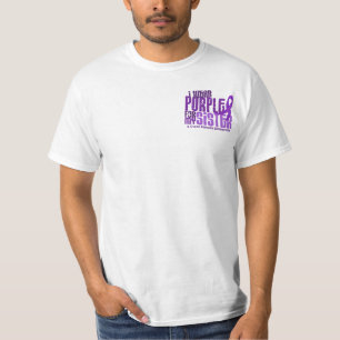 T-shirt Eu visto o roxo para minha fibrose cística da irm