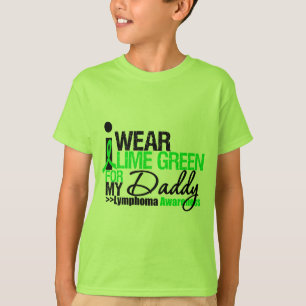 T-shirt Eu visto o verde limão para meu pai